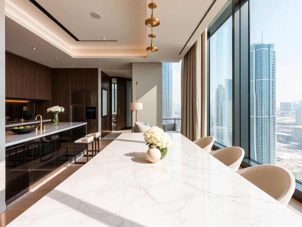 Burj View Penthouse — interior showcase